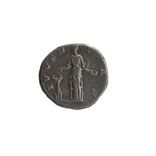 Denarius, ca. 140–144. Obverse: Head of young Marcus Aurelius, bare, facing right, legend 'AVRELIVS