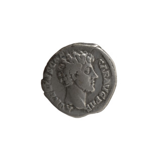 Denarius, ca. 145–147. Obverse: Head of young Marcus Aurelius without a cap to the right,