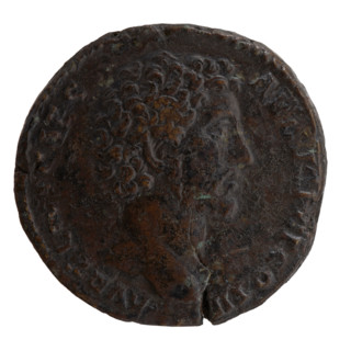 Sestertius, Marcus Aurelius (121–180; Roman emperor 161–180), (caesar 139–161); issuer: Antoninus