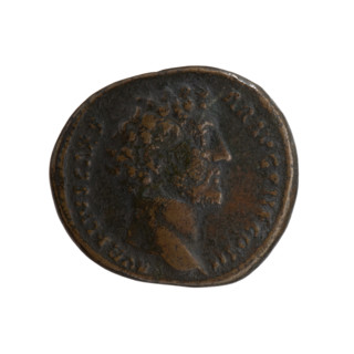Dupondius/as, Marcus Aurelius (121–180; Roman emperor 161–180), caesar 139–161; issuer: Antoninus