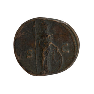 Dupondius/as, Marcus Aurelius (121–180; Roman emperor 161–180), (caesar 139–161); issuer: Antoninus