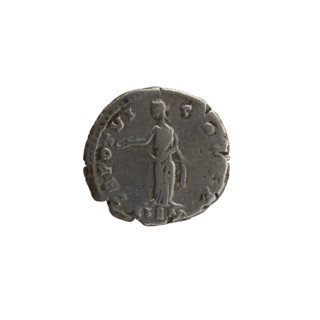 Denarius; obverse: head of young Marcus Aurelius without a cap to the right, legend 'AVRELIVS