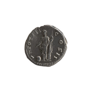 Denarius, Marcus Aurelius (121–180; Roman emperor 161–180), caesar 139–161; Antoninus Pius (86–161;