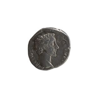 Denarius of Marcus Aurelius (121–180) issued under Antoninus Pius (86–161), ca. 148–149. Obverse:
