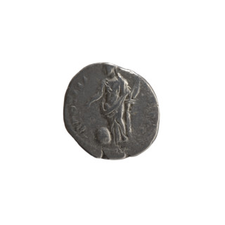 Denarius; obverse: Head of young Marcus Aurelius without a cap to the right, inscription 'AVRELIVS