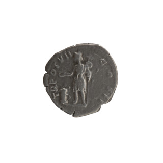 Denarius, Marcus Aurelius (121–180; Roman emperor 161–180), caesar 139–161; Antoninus Pius (86–161;
