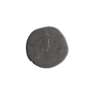 Denarius depicting head of young Marcus Aurelius bare to right; inscription 'S CAES - AR' around.