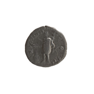 Denarius, ca. 153–154. Obverse: Head of young Marcus Aurelius bare, right; legend 'AVRELIVS CAES -