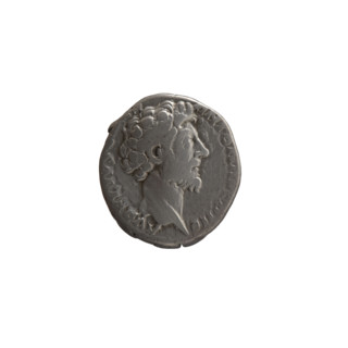 Denarius, Marcus Aurelius (121–180; Roman emperor 161–180), caesar 139–161; Antoninus Pius (86–161;