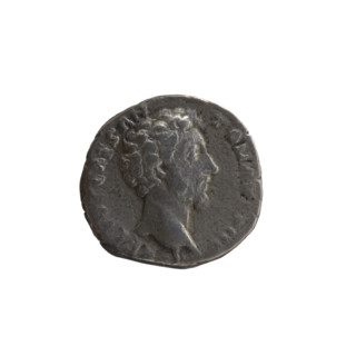 Denarius, Marcus Aurelius (121–180; Roman emperor 161–180), issued under Antoninus Pius (86–161;