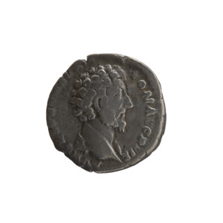 Denarius, Marcus Aurelius (121–180; Roman emperor 161–180), caesar 139–161; Antoninus Pius (86–161;