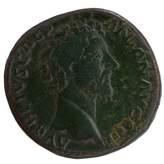 Sestertius, Marcus Aurelius (121–180; Roman emperor 161–180), caesar 139–161; issuer: Antoninus