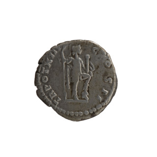 Denarius, Marcus Aurelius (121–180; Roman emperor 161–180), ca. 158–159. Obverse: Head of Marcus