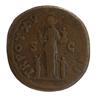 Sestertius, Marcus Aurelius (121–180; Roman emperor 161–180), (caesar 139–161); issuer: Antoninus