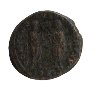 Dupondius/as of Marcus Aurelius (121–180; Roman emperor 161–180), issuer Lucius Verus (130–169).