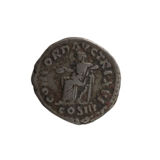 Denarius of Marcus Aurelius (121–180; Roman emperor 161–180), issuer. Obverse: Head of Marcus