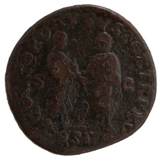 Sestertius of Marcus Aurelius (121–180; Roman emperor 161–180), issuer Marcus Aurelius. Obverse: