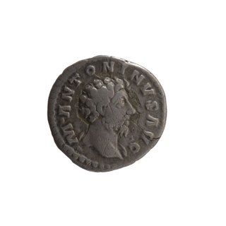 Denarius, Marcus Aurelius (121–180; Roman emperor 161–180), issuer Marcus Aurelius; obverse: head