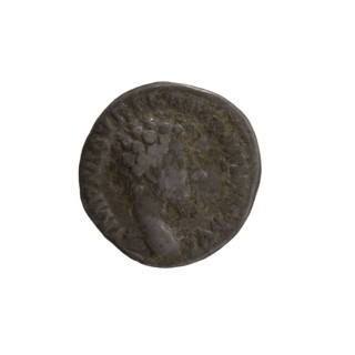 Denarius, Marcus Aurelius (121–180; Roman emperor 161–180), issuer; obverse: head of Marcus