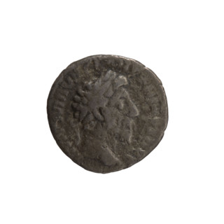 Denarius, Marcus Aurelius (121–180; Roman emperor 161–180), obv. head of Marcus Aurelius with
