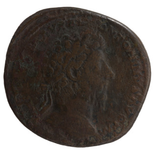 Sestertius of Marcus Aurelius (121–180; Roman emperor 161–180), issuer: Marcus Aurelius —