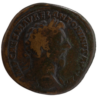 Sestertius, Marcus Aurelius (121–180; Roman emperor 161–180) issuer; Lucius Verus (130–169; Roman