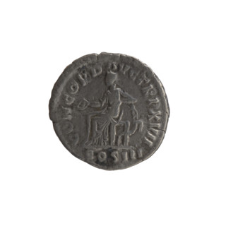 Denarius, Marcus Aurelius (121–180; Roman emperor 161–180), issuer. Obverse: Head of Marcus