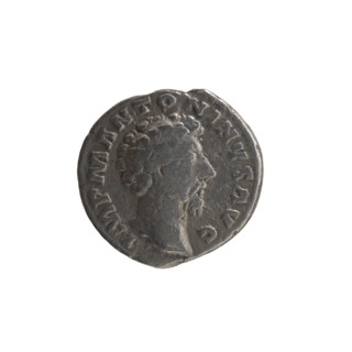 Denarius, Marcus Aurelius (121–180; Roman emperor 161–180), issuer Marcus Aurelius. Obverse: Head