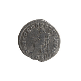Denarius, Marcus Aurelius (121–180; Roman emperor 161–180), issuer. Obverse: Head of Marcus