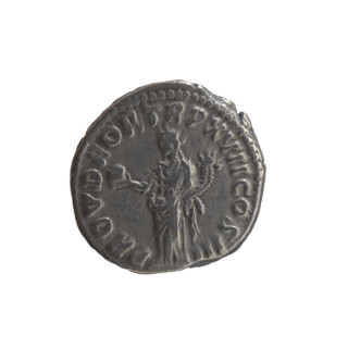 Denarius of Marcus Aurelius (121–180; Roman emperor 161–180), obverse: head of Marcus Aurelius with