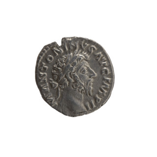 Denarius, Marcus Aurelius (121–180; Roman emperor 161–180), issuer Marcus Aurelius. Obverse: head