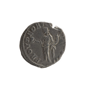 Denarius, Marcus Aurelius (121–180; Roman emperor 161–180), issuer; obverse: head of Marcus