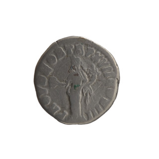 Denarius of Marcus Aurelius (121–180; Roman emperor 161–180), issued 162–163. Obverse: Head of