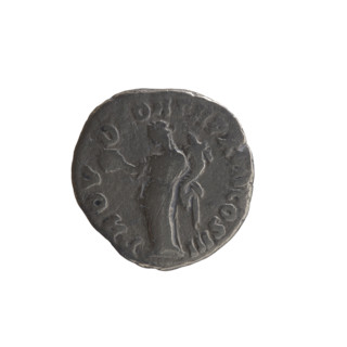 Denarius of Marcus Aurelius (121–180; Roman emperor 161–180); obverse: bare head of Marcus Aurelius