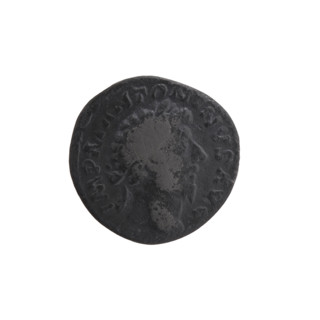 Denarius of Marcus Aurelius (121–180; Roman emperor 161–180). Obverse: Head of Marcus Aurelius with
