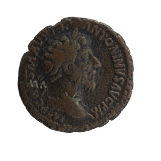 as/dupondius, Marcus Aurelius (121–180; Roman emperor 161–180), issuer; iconography: scepters,