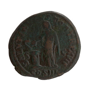 Dupondius, Marcus Aurelius (121–180; Roman emperor 161–180), issuer; iconography: scepters;