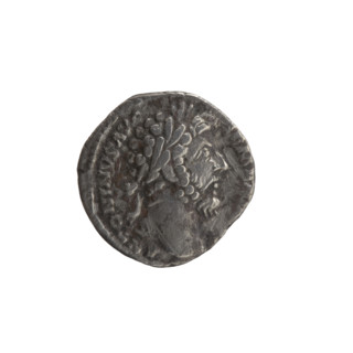 Denarius, Marcus Aurelius (121–180; Roman emperor 161–180), issuer; obverse: head of Marcus