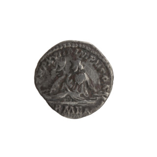Denarius of Marcus Aurelius (121–180; emperor 161–180). Obverse: head of Marcus Aurelius with