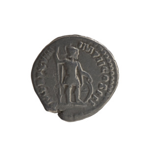 Denarius, Marcus Aurelius (121–180; Roman emperor 161–180) — obverse: head of Marcus Aurelius