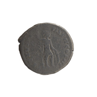 Denarius of Marcus Aurelius (121–180; Roman emperor 161–180), 163–164. Obverse: Head of Marcus