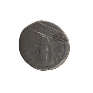 Denarius, Marcus Aurelius (121–180; Roman emperor 161–180), 163–164. Obverse: Bust of Marcus