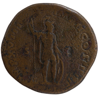sestertius, Marcus Aurelius (121–180; Roman emperor 161–180), issuer; Roman deities, Mars; Marcus