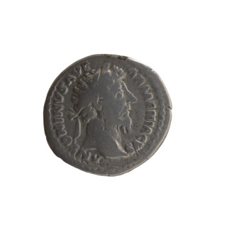 Denarius, Marcus Aurelius (121–180; Roman emperor 161–180), issuer: Marcus Aurelius. Obverse: Head
