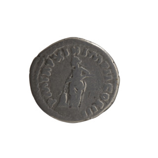 Denarius of Marcus Aurelius (121–180; Roman emperor 161–180), 164–165. Obverse: Head of Marcus