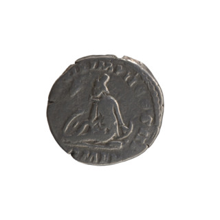 Denarius of Marcus Aurelius (ruled 161–180). Obverse: head of Marcus Aurelius bare to the right,