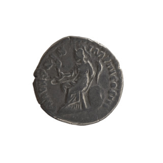 Denarius of Marcus Aurelius (121–180; Roman emperor 161–180), issuer Marcus Aurelius; obverse: head