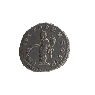 Denarius of Marcus Aurelius (121–180; Roman emperor 161–180), 165–166, Rome. Obverse: Head of