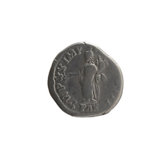 Denarius, Marcus Aurelius (121–180; Roman emperor 161–180), obverse: Head of Marcus Aurelius in a