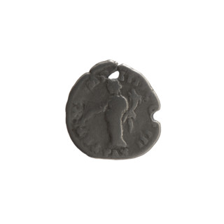 Denarius (with a hole), Marcus Aurelius (121–180; Roman emperor 161–180), issuer Marcus Aurelius;